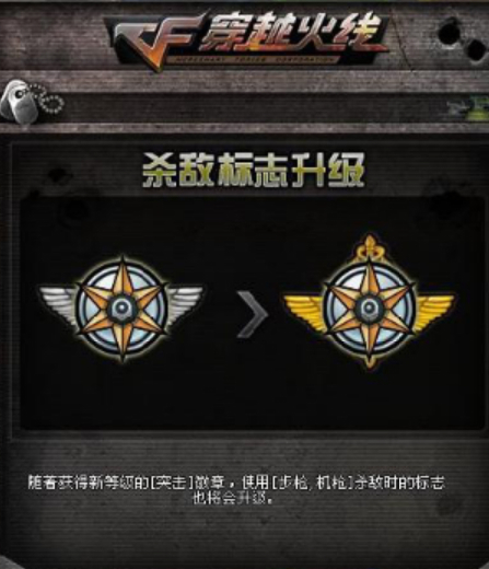cf杀敌图标怎么升级